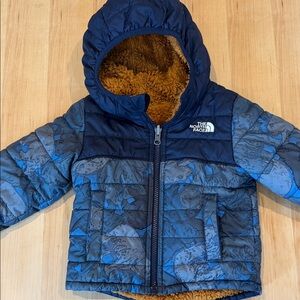 The North Face Blue and Gray Quilted Jacket